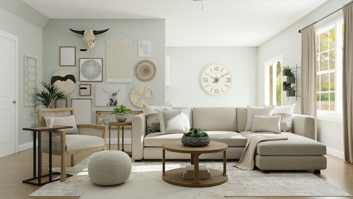 Japandi living room Nabisho project